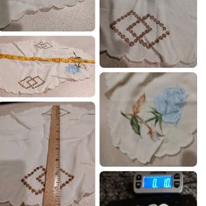 Beautiful vintage embroidered unique linen piece that will add character dresser